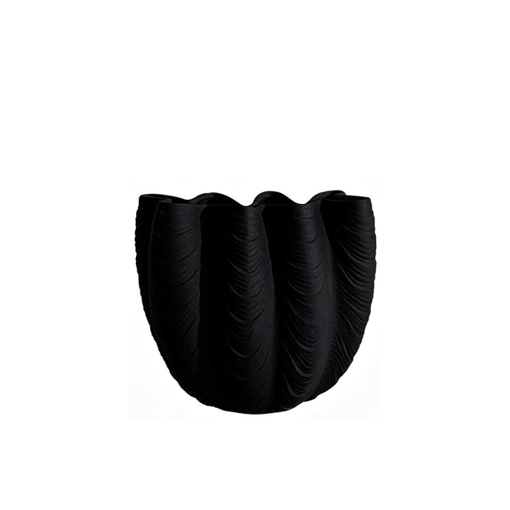 Leaf-Textured Decorative Planter