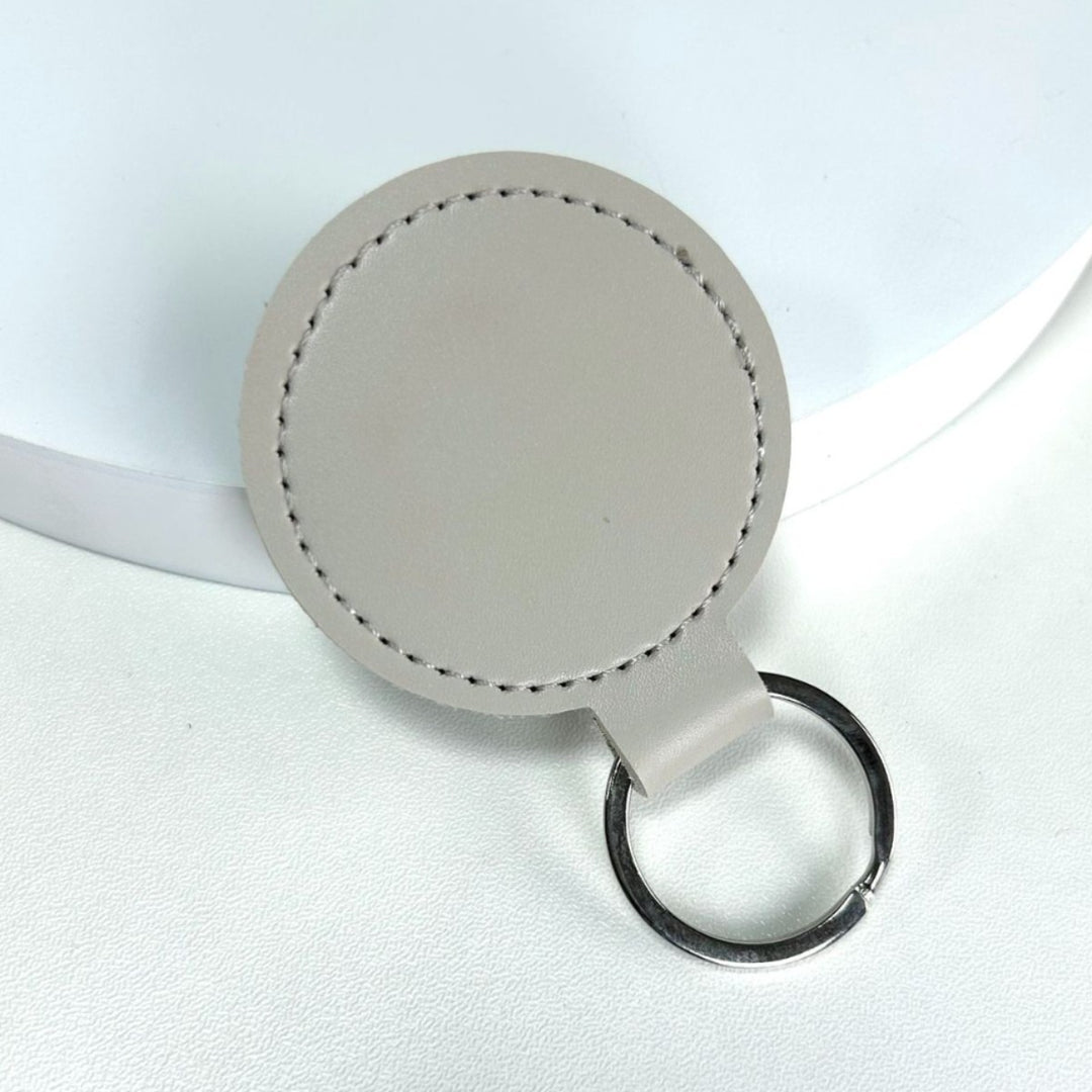 Premium Leather Round Keychain Kalsten