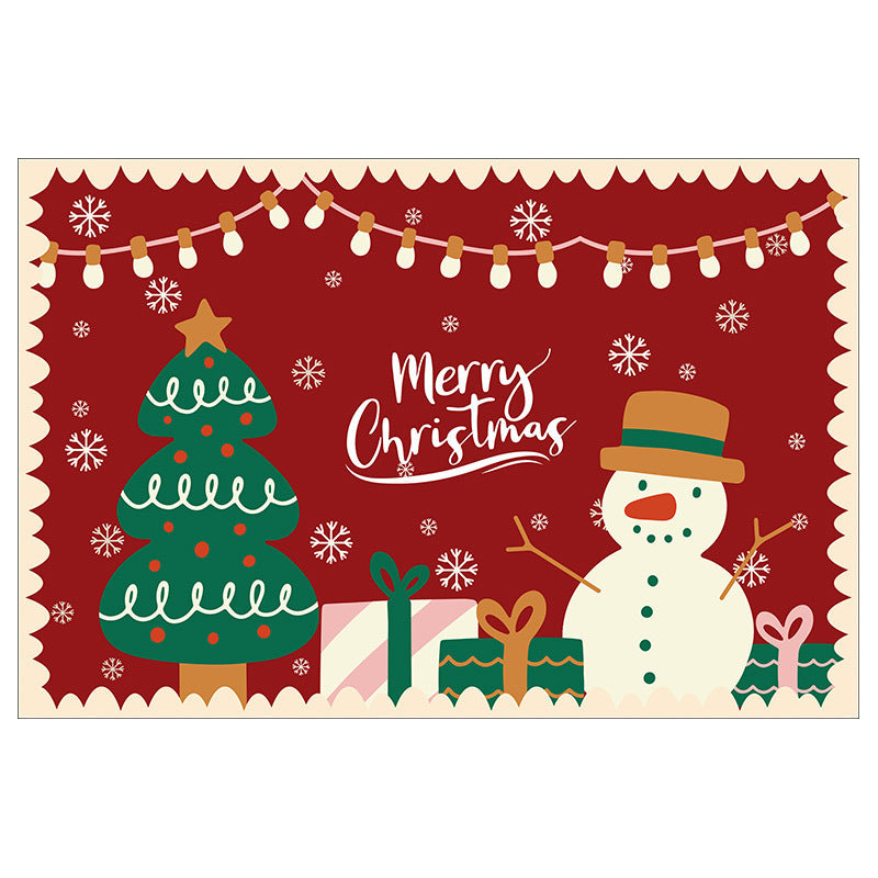 Floral Themed Welcome Mat Kalsten