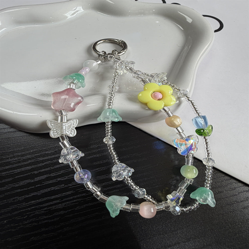 Whimsical Character Beaded Charm Keychain Kalsten