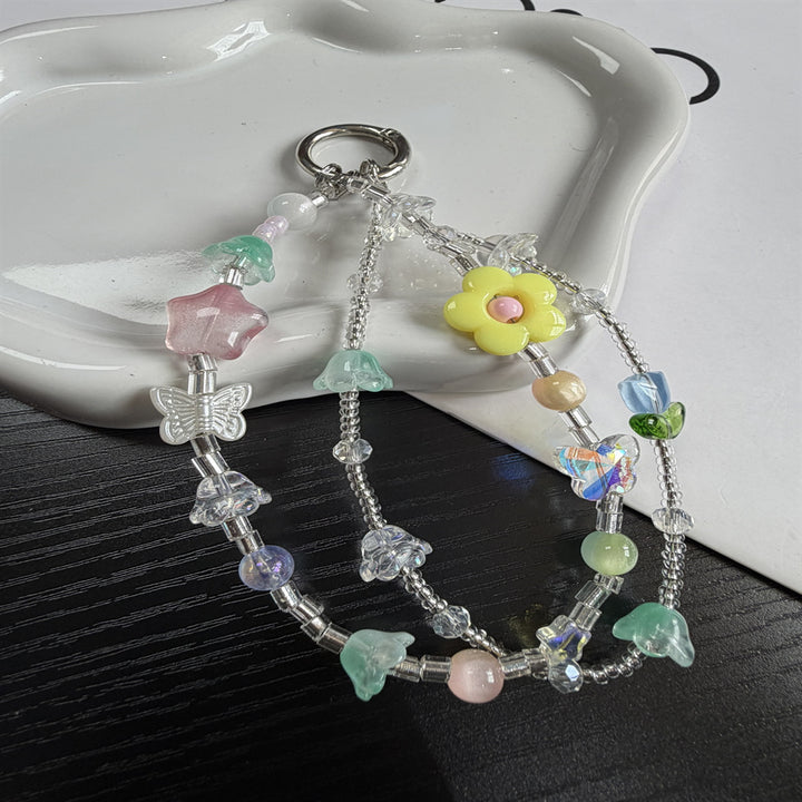 Whimsical Character Beaded Charm Keychain Kalsten