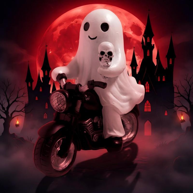 Creepy motorcycle figure Kalsten