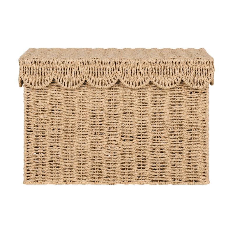 Decorative Woven Storage Chest with Lid Kalsten