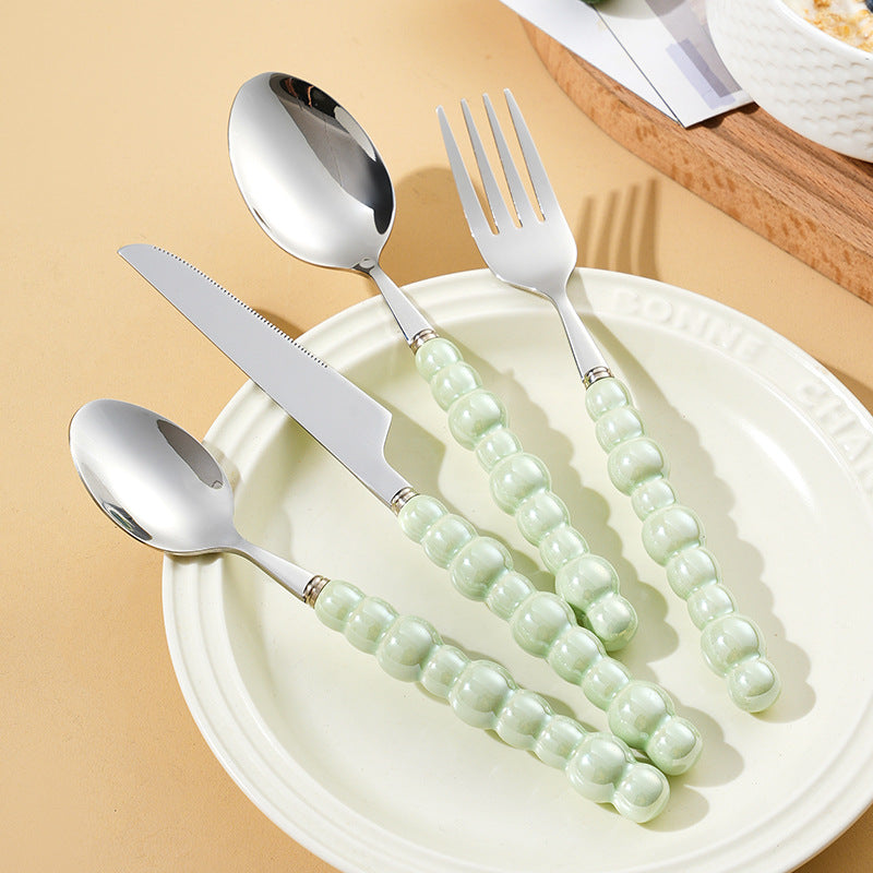 Elegant finger food fork with non-slip handle Kalsten