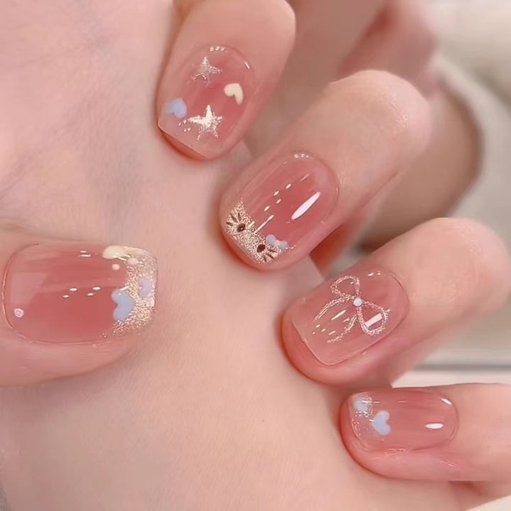 Artificial Nails in Stylish Ombre Design Kalsten