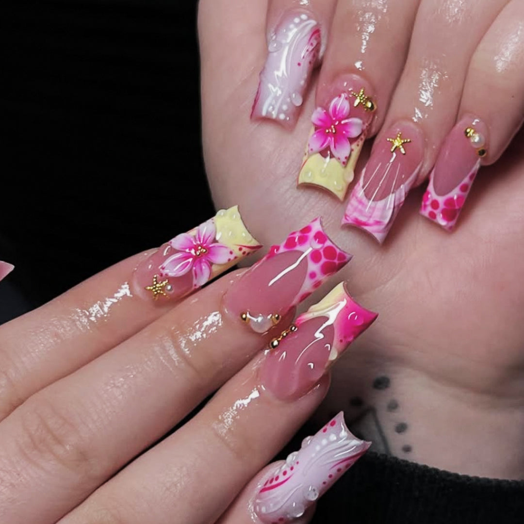 Artistic Floral Nail Art Set Kalsten