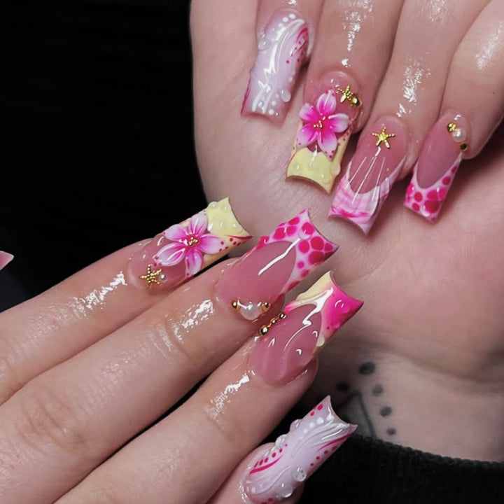 Artistic Floral Nail Art Set Kalsten