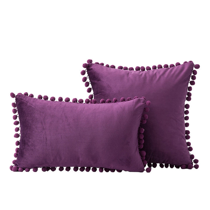 Decorative Pom-Pom Accent Pillow