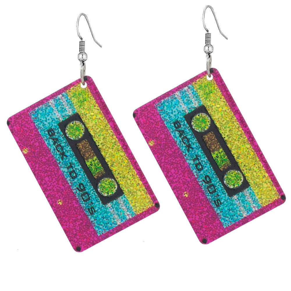 Glittery Lightning Bolt Dangle Earrings Kalsten