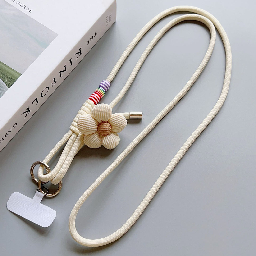 Decorative Flower Charm Phone Lanyard Kalsten