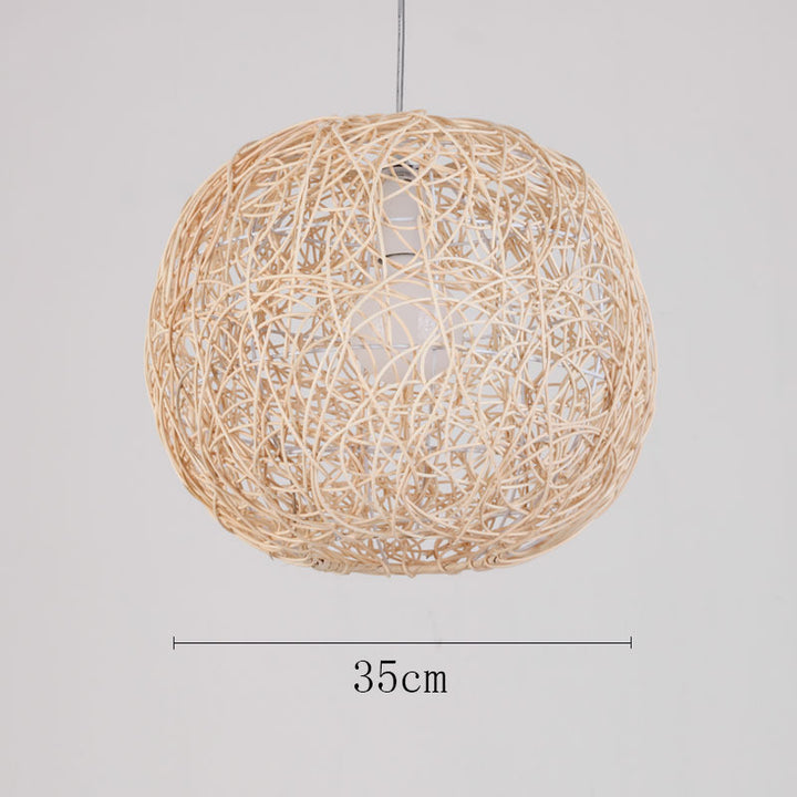 Organic Woven Pendant Light