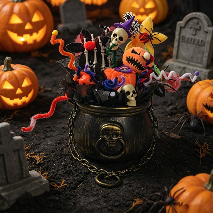 Decorative Halloween Cauldron Centerpiece Kalsten