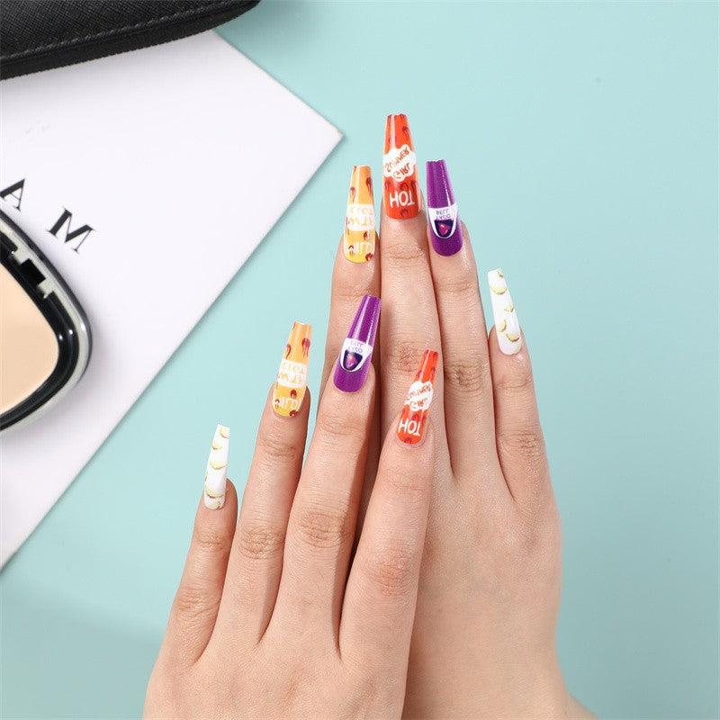 Creative artificial nails with colorful and unique designs Kalsten