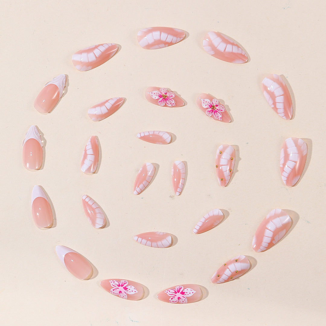 Artistic Floral Accent Nail Art Set Kalsten