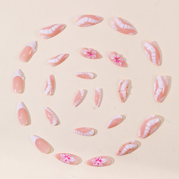 Artistic Floral Accent Nail Art Set Kalsten