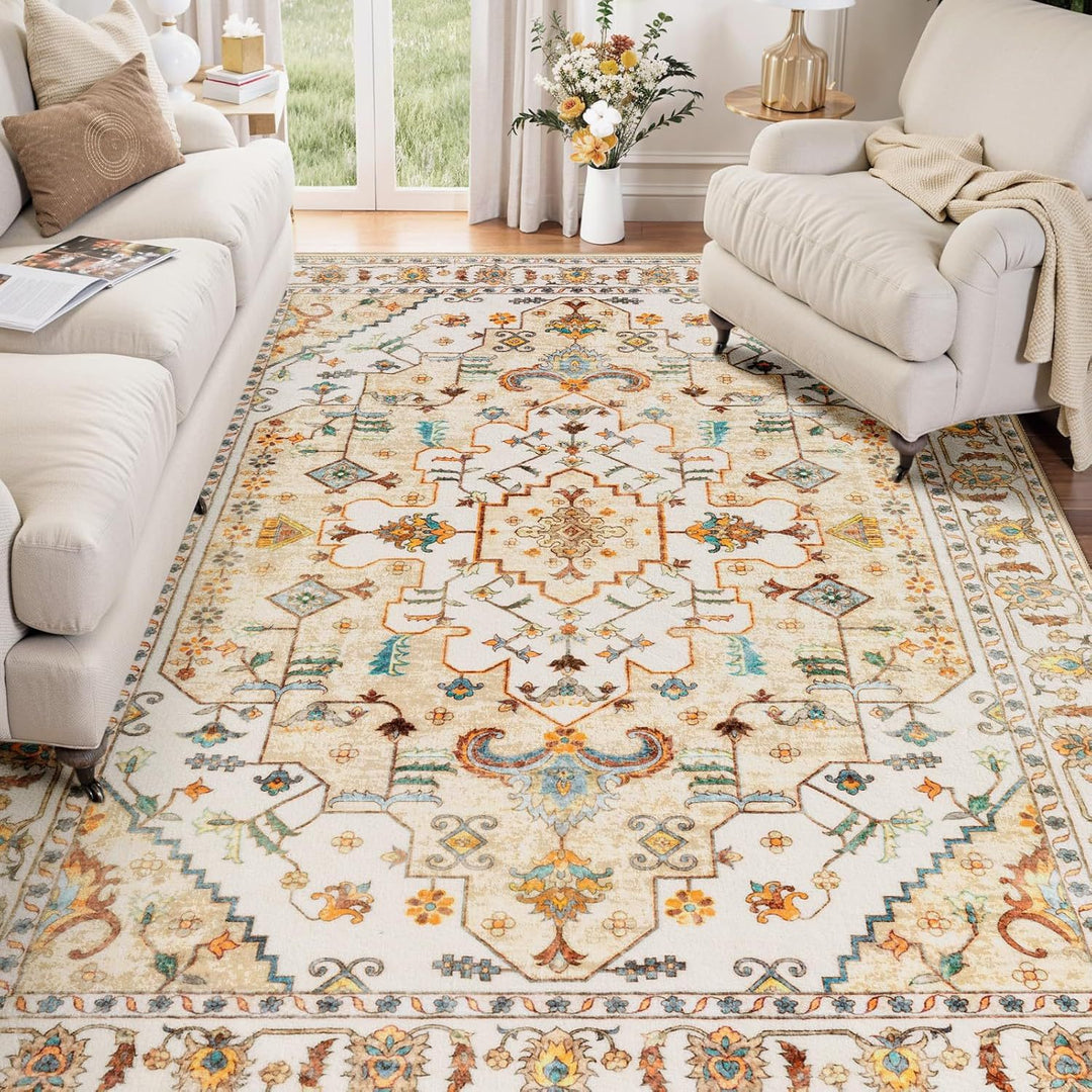 Elegant Vintage-Inspired Area Rug