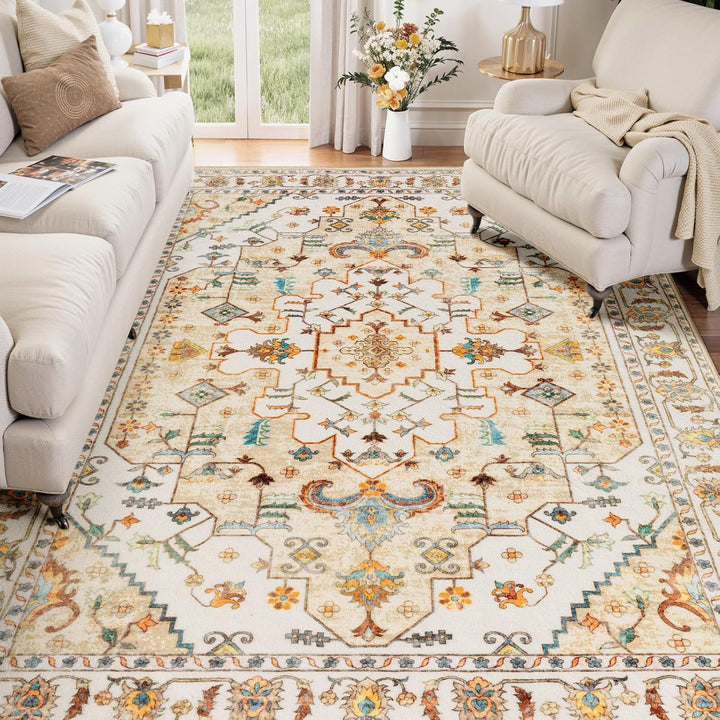 Elegant Vintage-Inspired Area Rug
