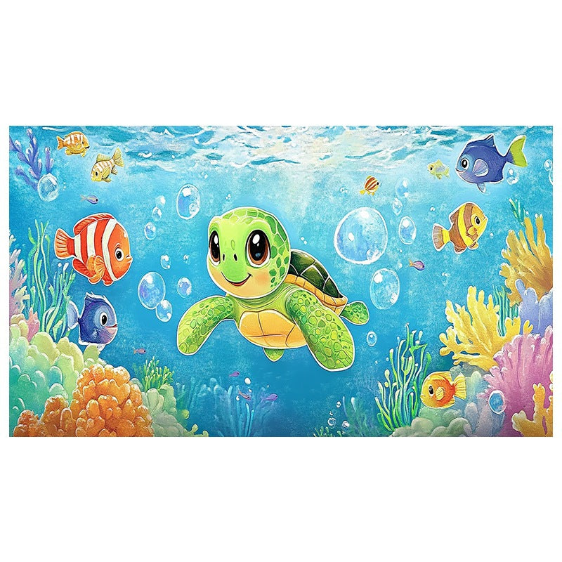 Ocean-Themed Bath Mat