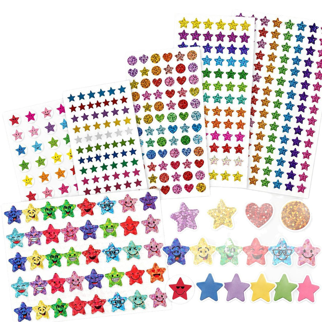 Glitter Star Decorative Sticker Set Kalsten