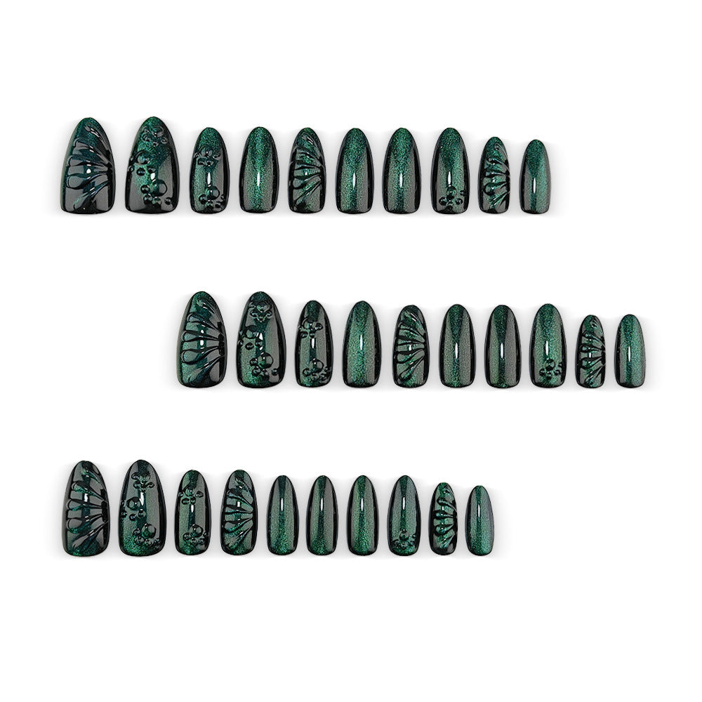 Artificial nails with shimmering wave design Kalsten