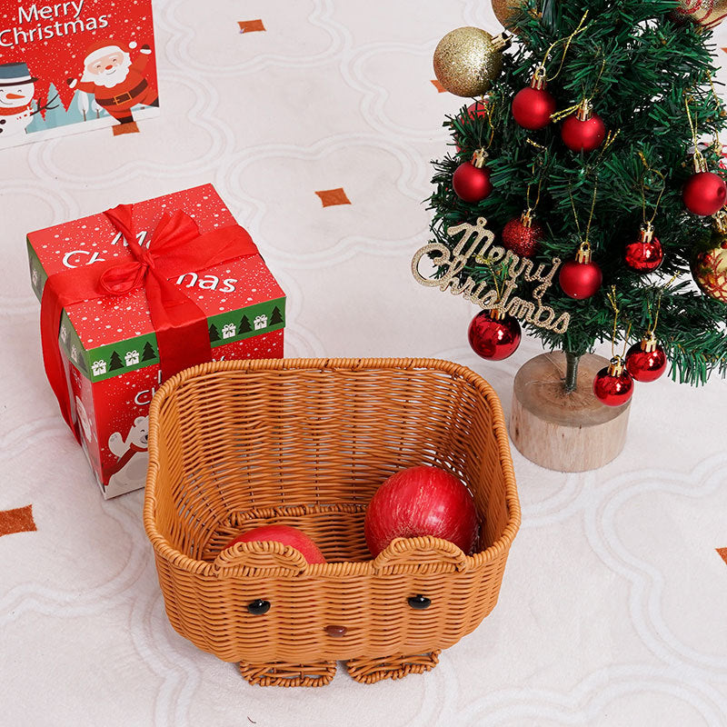 Cute Animal-Themed Woven Storage Basket Kalsten