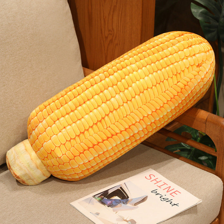 Novelty Grilled Corn Bolster Plush Decorative Lumbar Pillow Kalsten