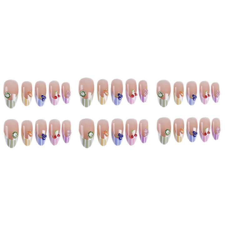 Decorative Fruit-Themed Press-On Nails kalsten