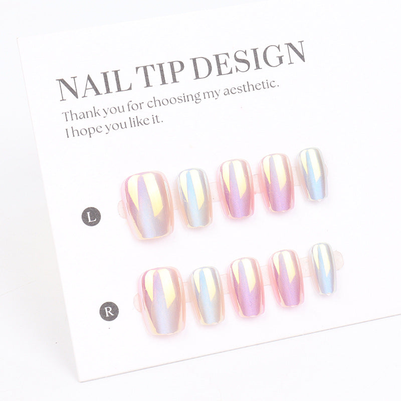 Premium Iridescent Press-On Nail Tips Kalsten