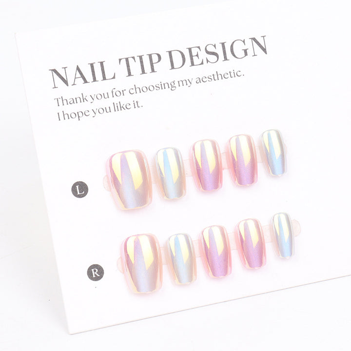Premium Iridescent Press-On Nail Tips Kalsten