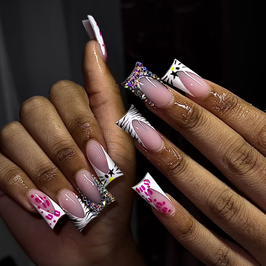 Artistic 3D Acrylic Nail Art Extensions Kalsten