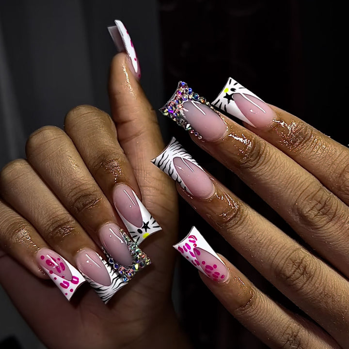 Artistic 3D Acrylic Nail Art Extensions Kalsten