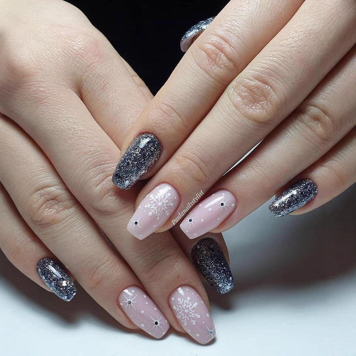 Decorative Floral Press-On Nail Set Kalsten