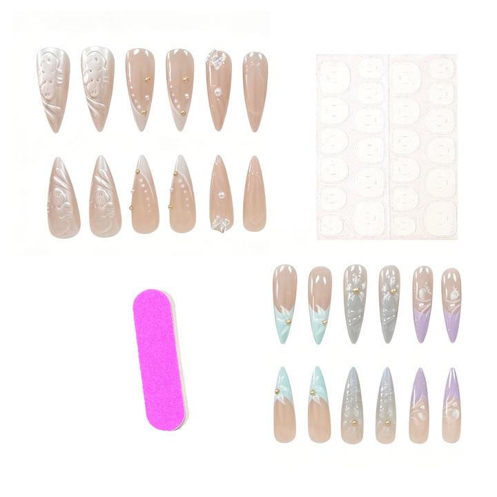 Creative Press-On Nail Art Enhancements Kalsten