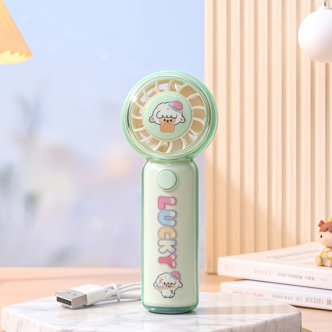 Ladies Portable Hand Fan with Playful Design Kalsten
