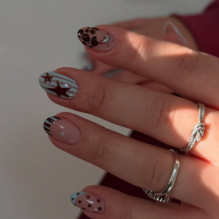 Creative Art Fingernails with Modern Star Design Kalsten