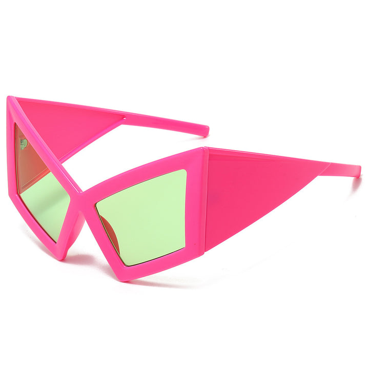 Futuristic Geometric Shield Sunglasses Kalsten
