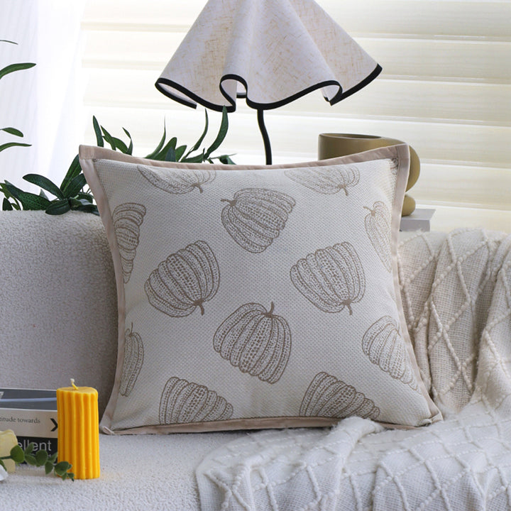 Fluffy rectangular pillowcase with plush relief and concealed zipper Kalsten