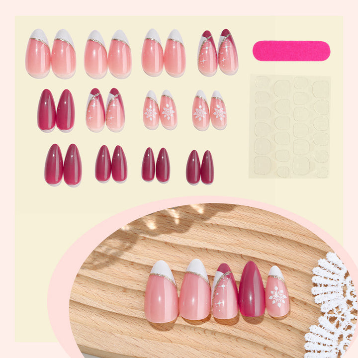 Elegant Decorative Long Press-On Nails kalsten