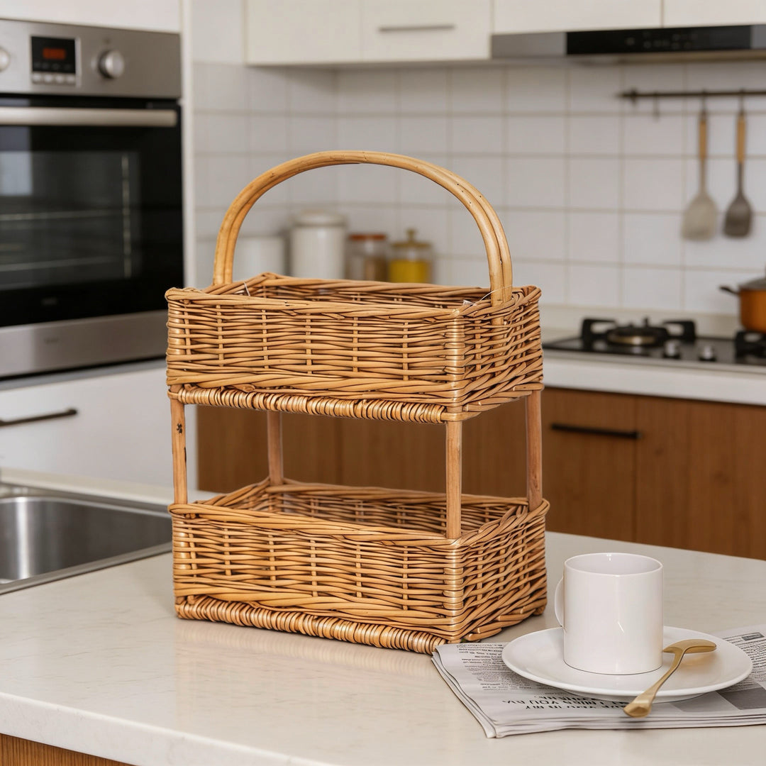 Wooden Multi-Tier Storage Organizer Kalsten