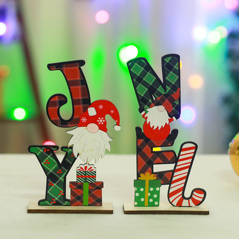 Festive wooden decoration with Christmas motif Kalsten