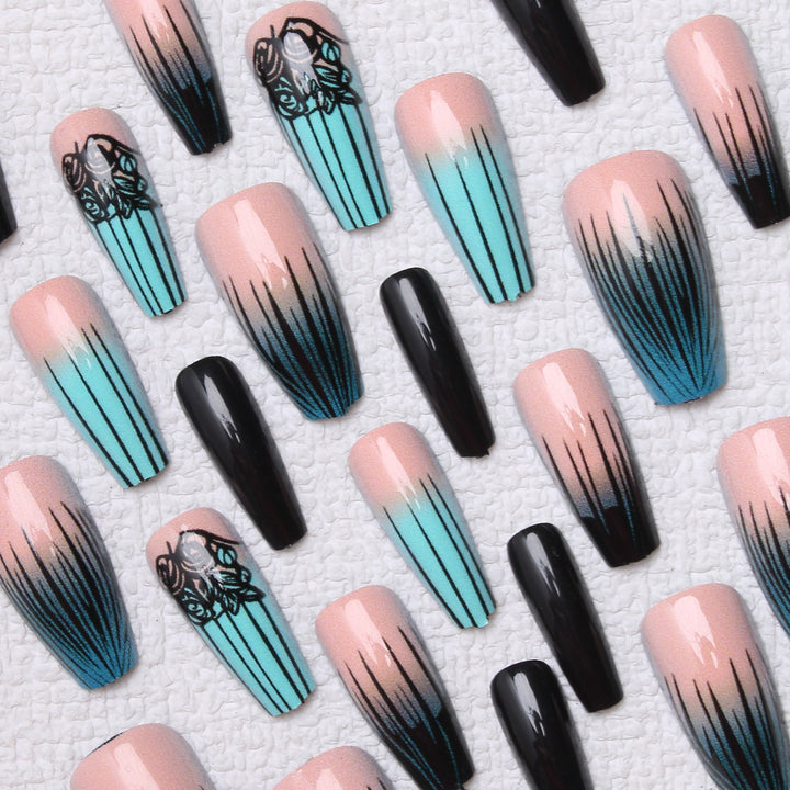 Ombre Gradient Nail Art Extensions Kalsten