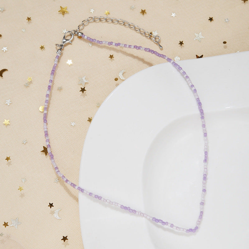 Handcrafted Beaded Choker Necklace Kalsten