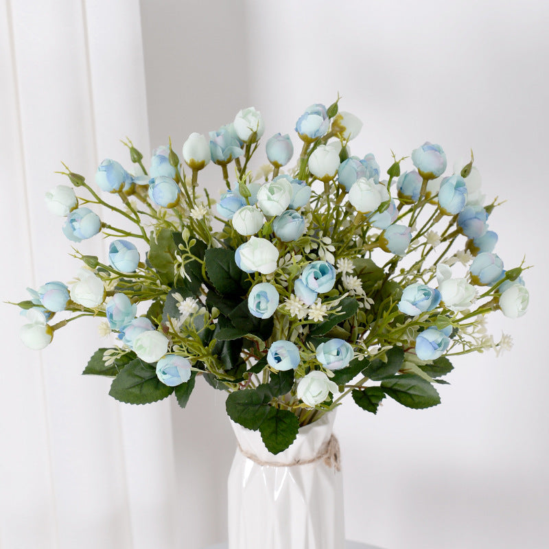 Elegant Faux Floral Rose Stem