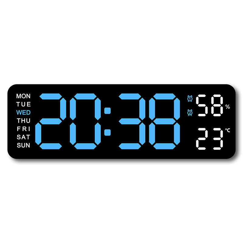 Digital wall clock with temperature and humidity display Kalsten