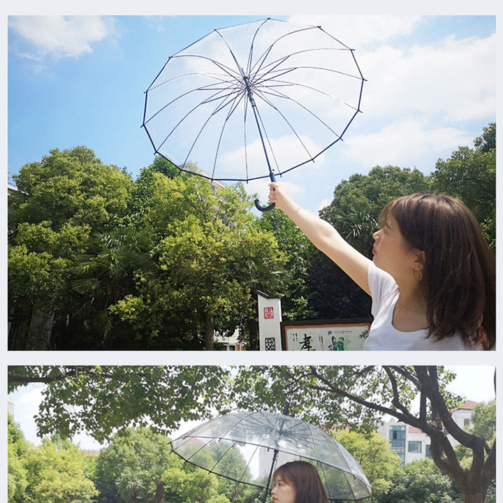 Ladies Clear Water-Resistant Umbrella Kalsten