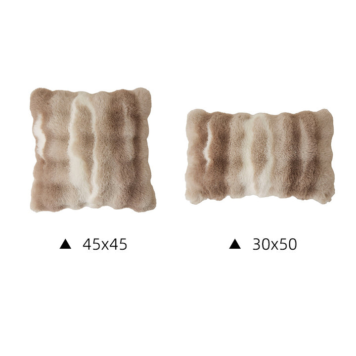 Luxurious faux fur decorative cushion set Kalsten