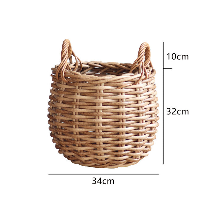 Handwoven basket with practical handles Kalsten