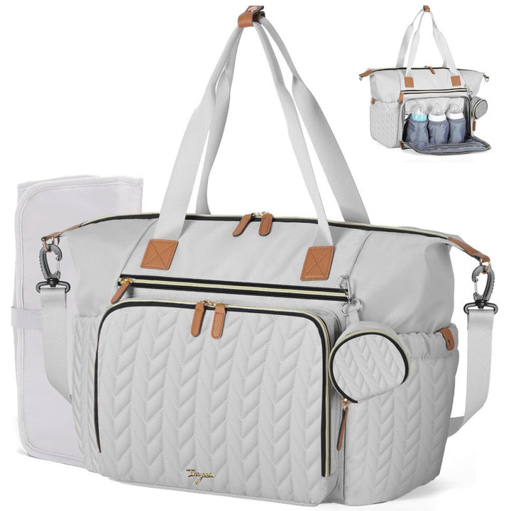 Multi-Purpose Quilted Diaper Tote Bag Kalsten
