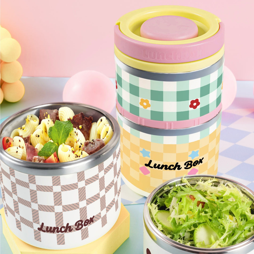 Multi-Tiered Thermal Food Storage Container