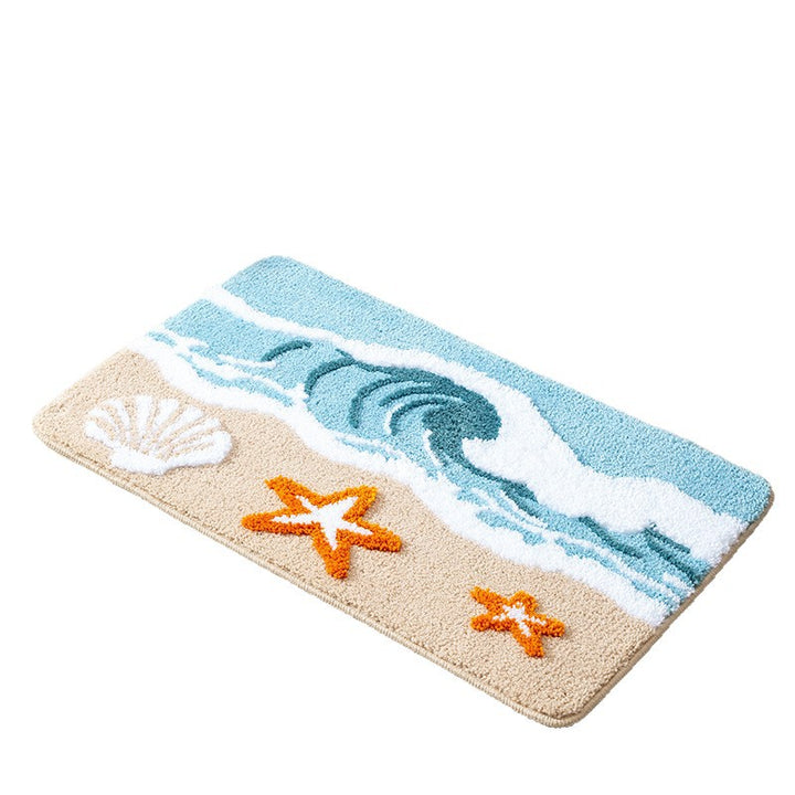 Coastal Themed Bath Mat Kalsten